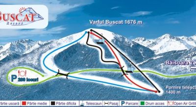 Pârtiile de Schi de La Buscat Ski Resort Băişoara