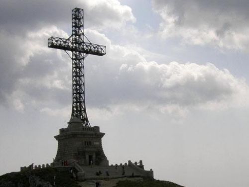 Gedenk Kreuz Der Helden Busteni